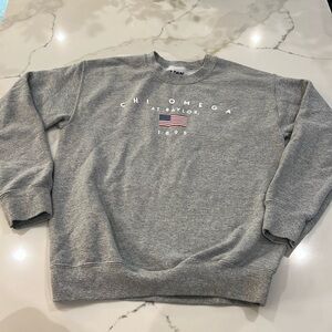 Chi Omega Baylor gray sweatshirt